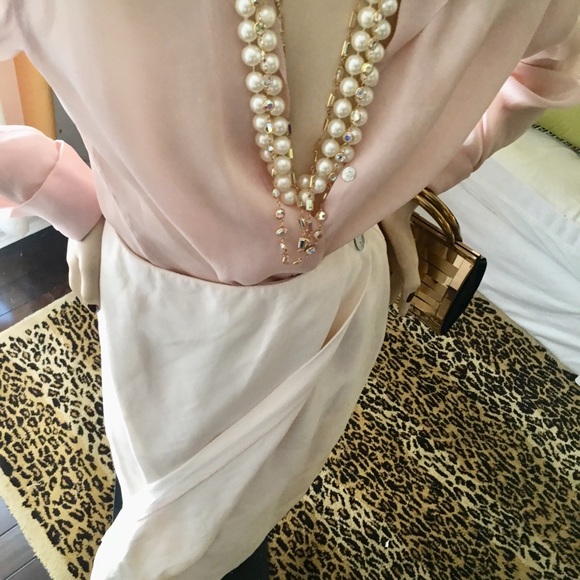 Vintage Brooks Brothers Women organza blush blouse - Picture 7 of 7